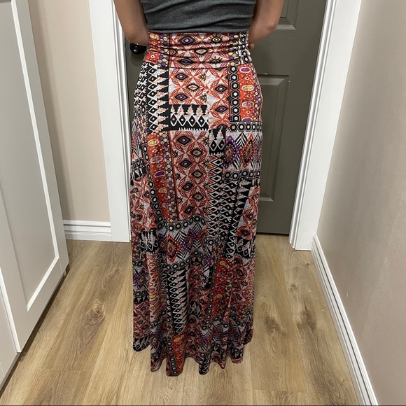 BISOU BISOU | MAXI PATTERNED SKIRT - Picture 2 of 6